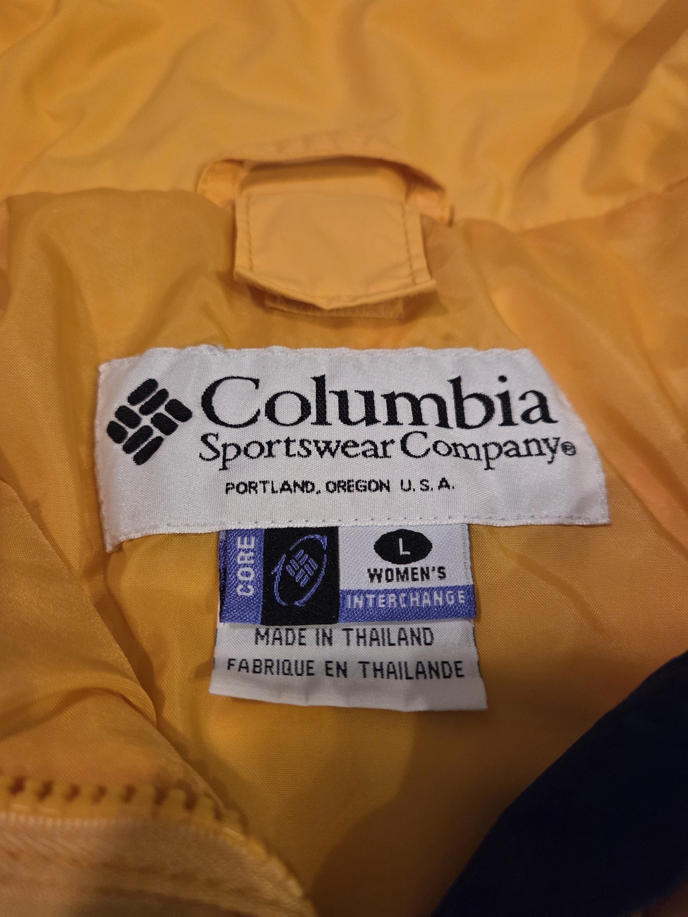 Columbia Womens Core Interchange Yellow and Navy Ski Jacket - Picture 3 of 11